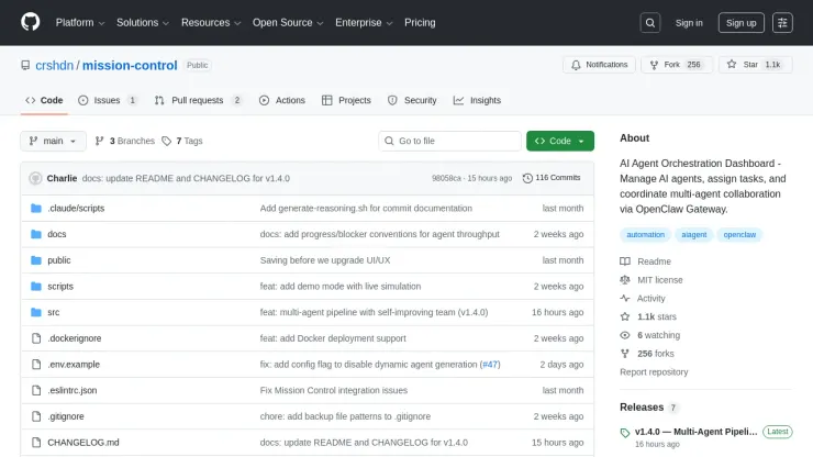 crshdn's mission control